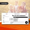 Ticket papier blanc - personnalisation quadri