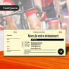 Ticket papier jaune - personnalisation quadri