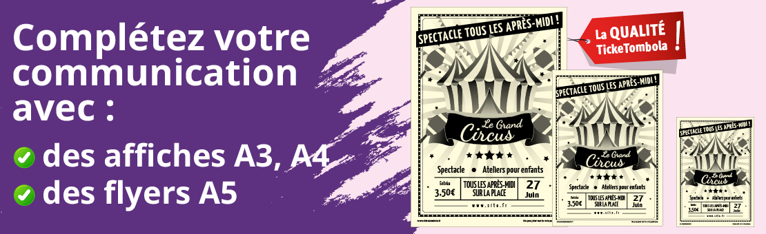 Affiches A3 et A4, flyer A5